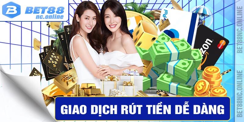 Thực hiện rút tiền thắng dễ dàng